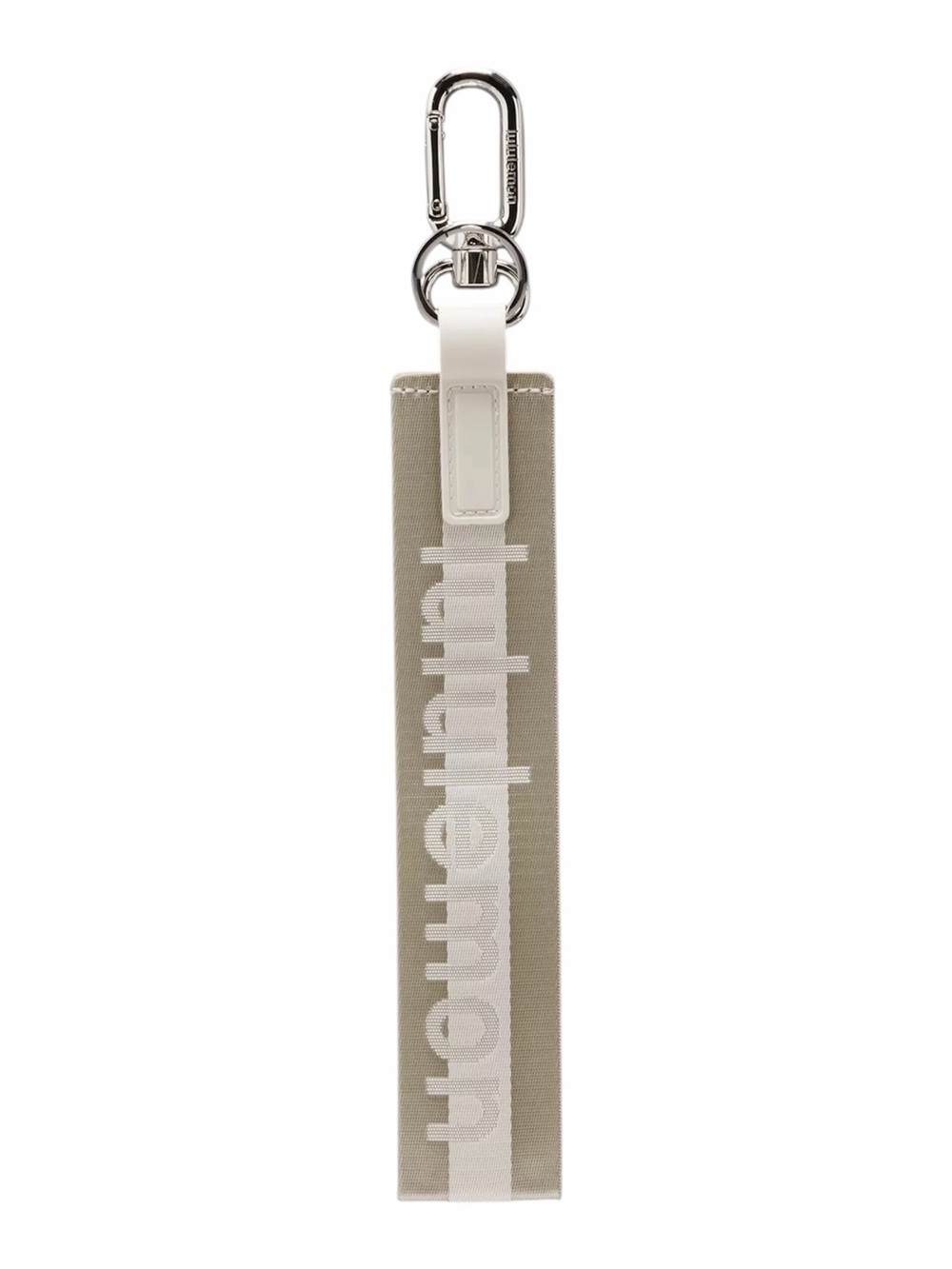 Lululemon Never Lost Key Chain Gold White Silver Hardware Retired Design